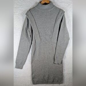 JLUXLABEL Heather Gray Knit Sweater Maxi‎ Dress